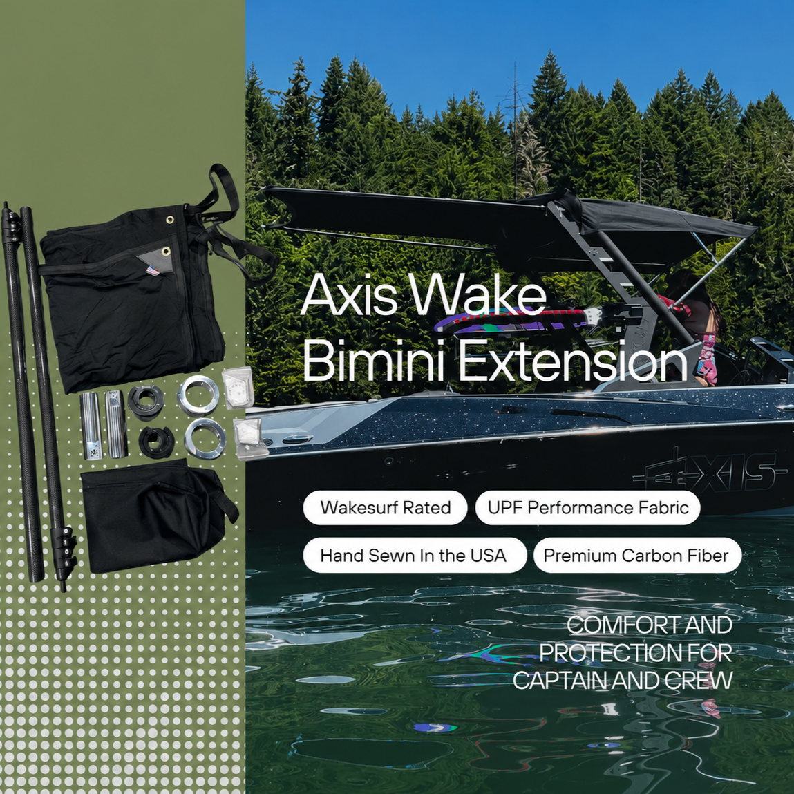 Axis Boats Bimini Extension (all years)