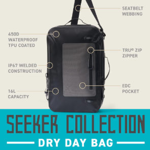 Dry Day Pack - Waterproof Carry Bag (16L)
