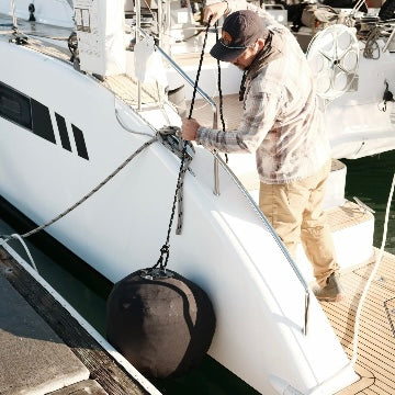 Sphere Inflatable Fender w/Neo Cover - NautiCurl LLC