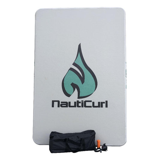 NautiCurl Inflatable Swim Mat Pad - Water Lily Pad swimming mat