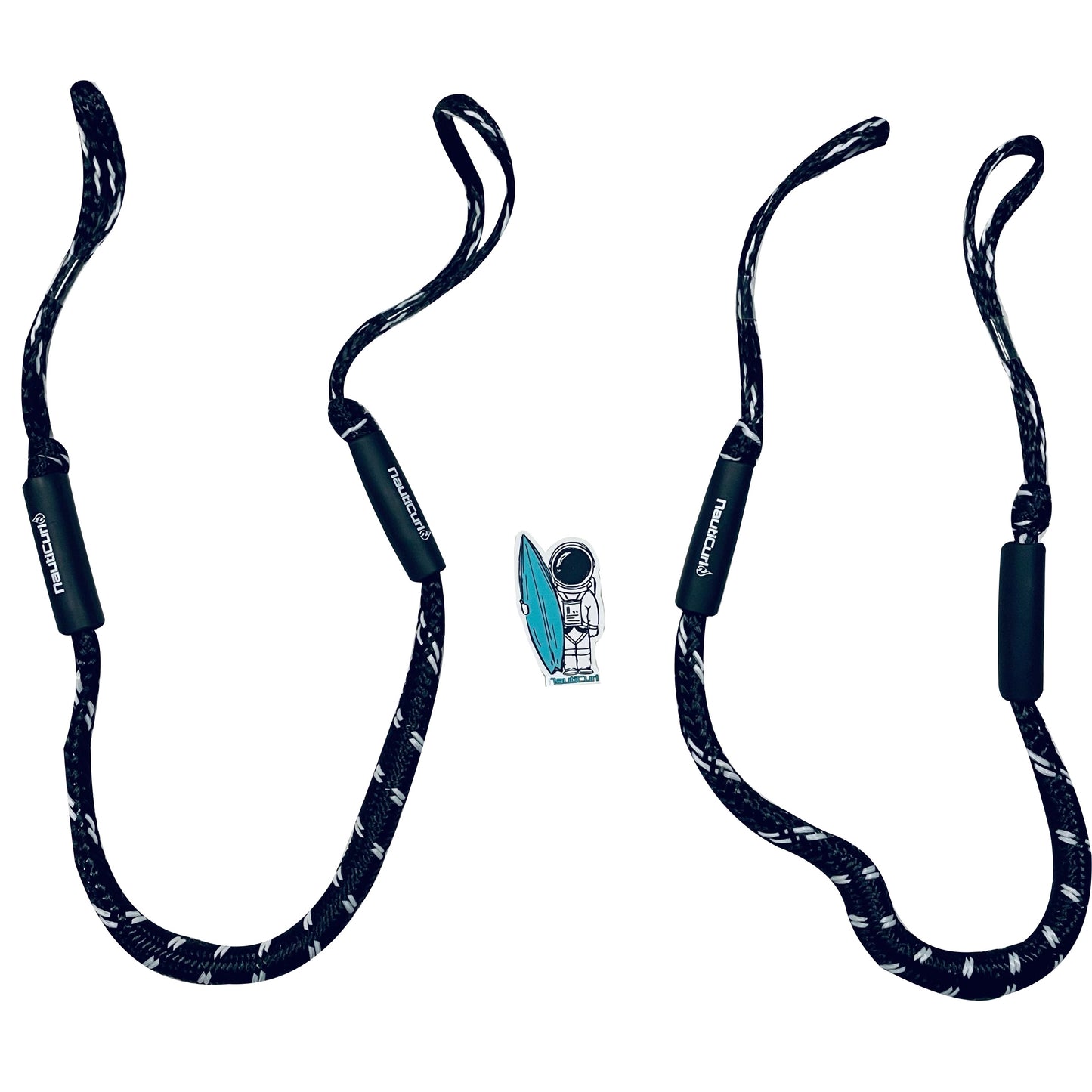 NautiCurl Bungee Boat Ropes - Shock Absorbing (2 Ropes) - NautiCurl LLC