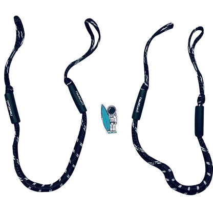 NautiCurl Bungee Boat Ropes - Shock Absorbing (2 Ropes) - NautiCurl LLC