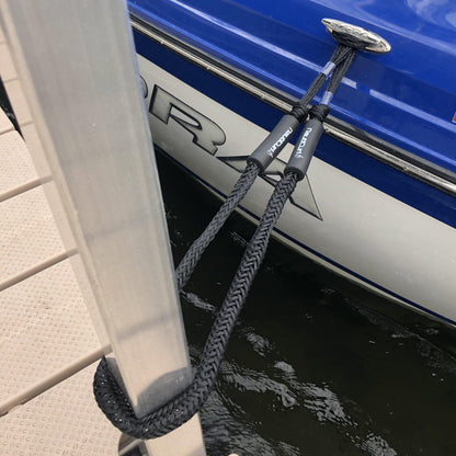 NautiCurl Bungee Boat Ropes - Shock Absorbing (2 Ropes) - NautiCurl LLC