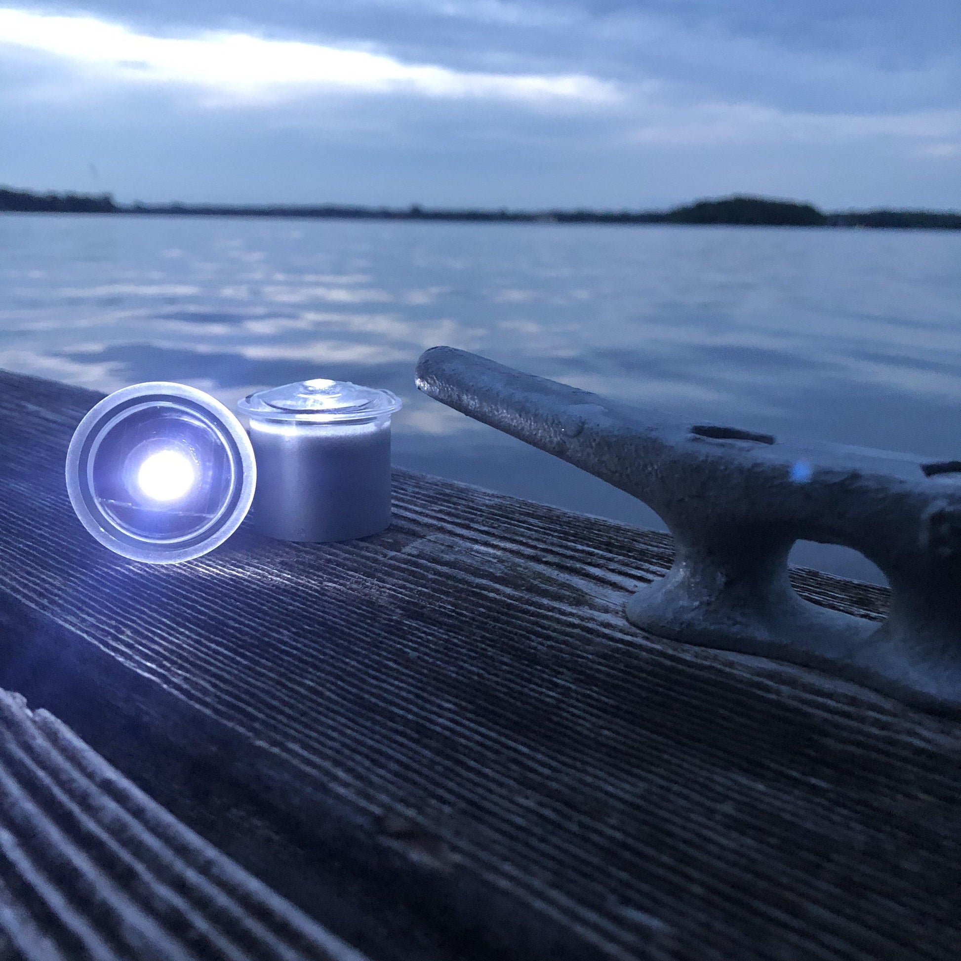 NautiCurl LED lighting dock dots pods solar powered 