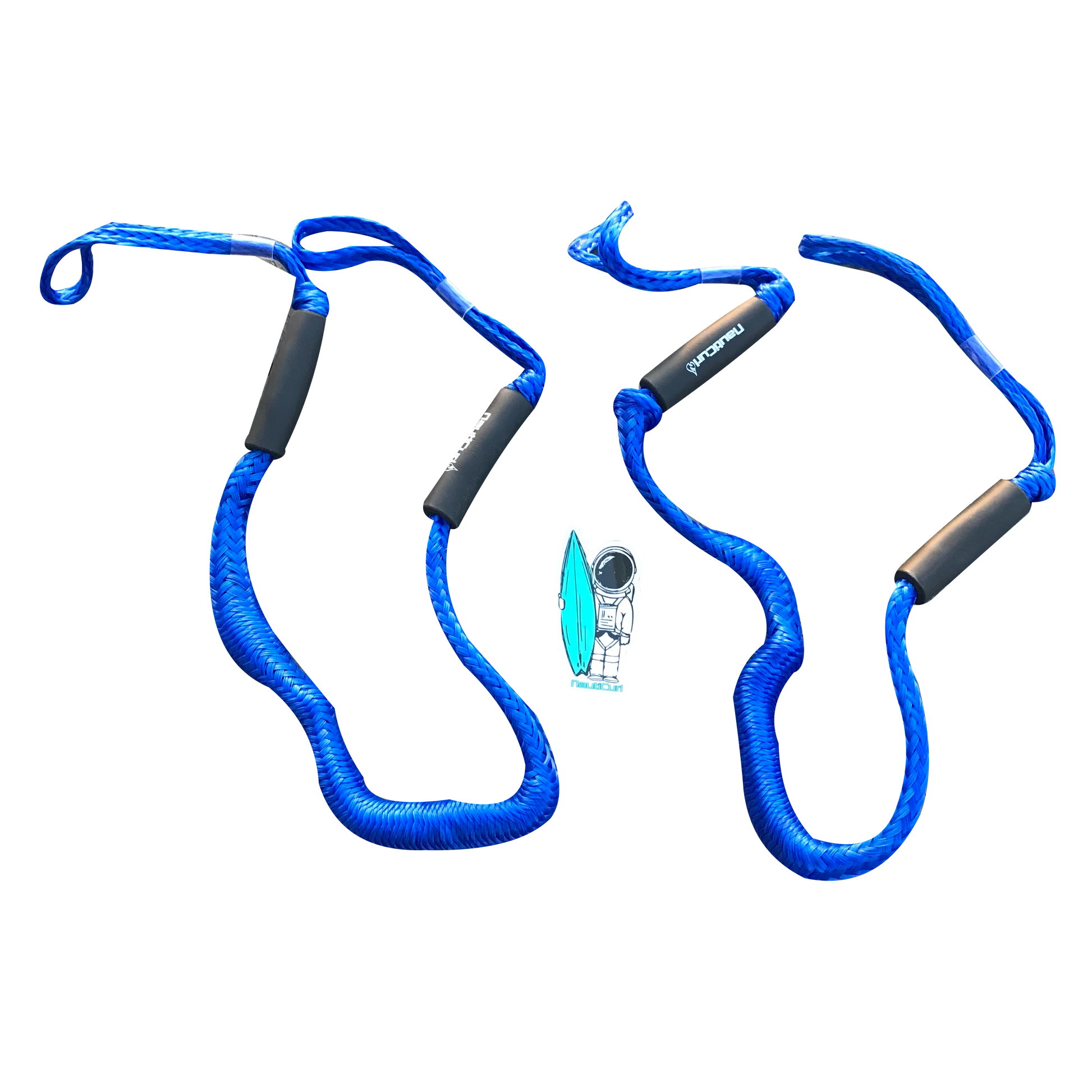 Blue NautiCurl Bungee Boat Rope Dock Line Shock Absorbing