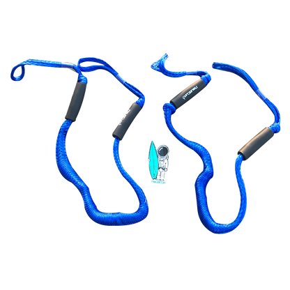 Blue NautiCurl Bungee Boat Rope Dock Line Shock Absorbing