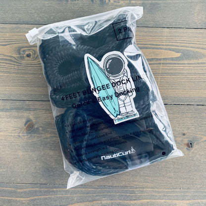 NautiCurl Bungee Boat Ropes - Shock Absorbing (2 Ropes) - NautiCurl LLC