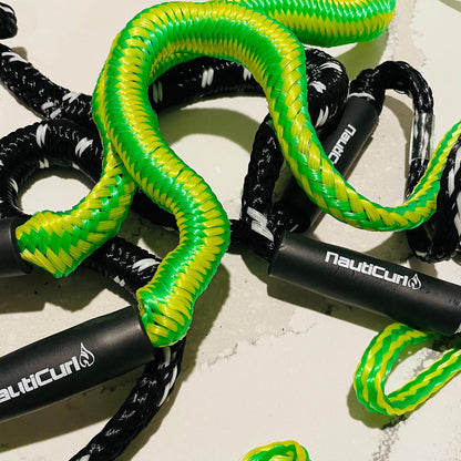 NautiCurl Bungee Boat Ropes - Shock Absorbing (2 Ropes) - NautiCurl LLC