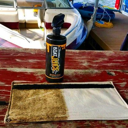 Vinyl Boat Cleaner for Wakeboard Boats - Boat Juice NautiCurl