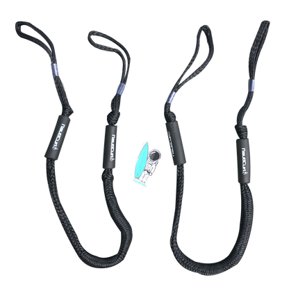 NautiCurl Bungee Boat Ropes - Shock Absorbing (2 Ropes) - NautiCurl LLC