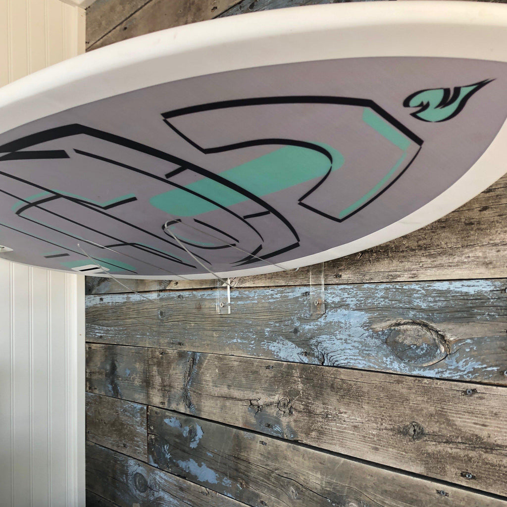 Wakesurf Board Rack Clear Acrylic Invisible Surfboard Rack Pair Dual