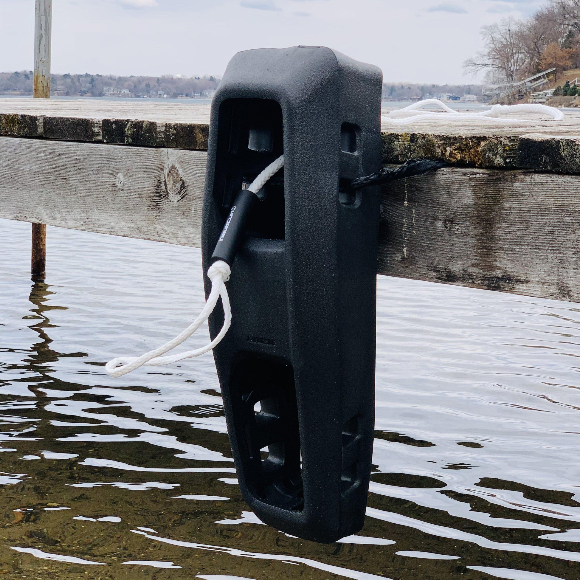 Foam FatSac fender heavy duty with NautiCurl Boat Bungee Rope - Boat Bumper