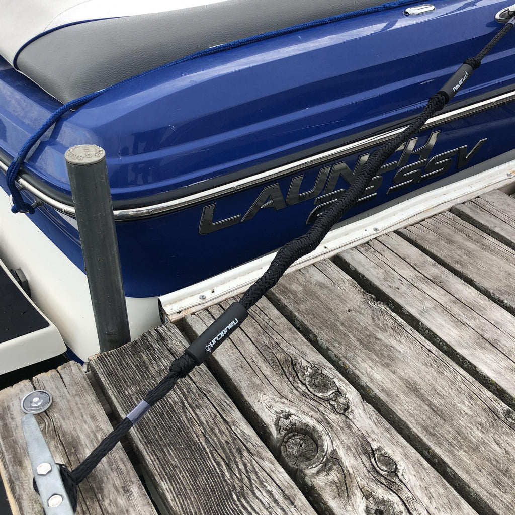NautiCurl Bungee Boat Ropes Shock Absorbing (2 Ropes) NautiCurl LLC