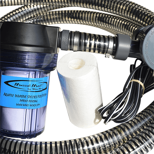 Invasive Species Zebra Mussels Wakeboard boat pump filter Fatsac NautiCurl