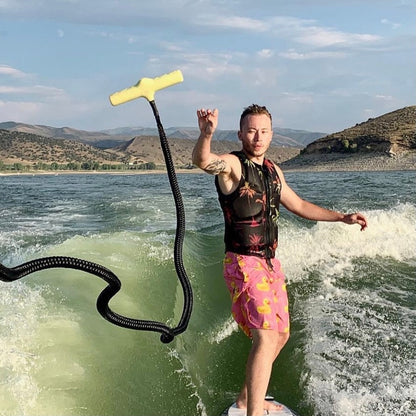Easy Wakesurf Rope for Wakesurfing Joystick NautiCurl Bounce Back