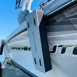 NautiFender Flat Foam Boat Fender Bumper NautiCurl Best Boat Fender Wakeboard boat - Gray Grey