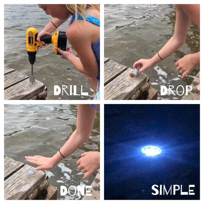 LED Dock & Deck Pods - Solar Powered Light Dots