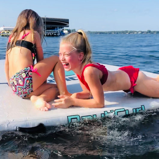 HeliPad Inflatable Swim Mat Lily Pad Swim Platform Play Mat