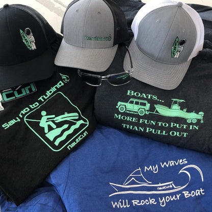Funny boating shirts and clothing - NautiCurl shirts and swag clothing