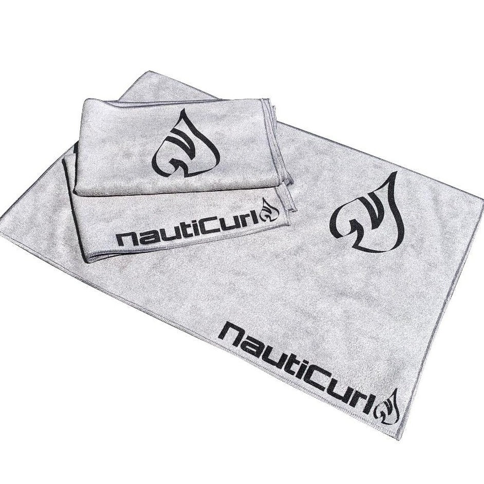 NautiCurl Beach Towel Microfiber cleaning boat towel, gray towelette