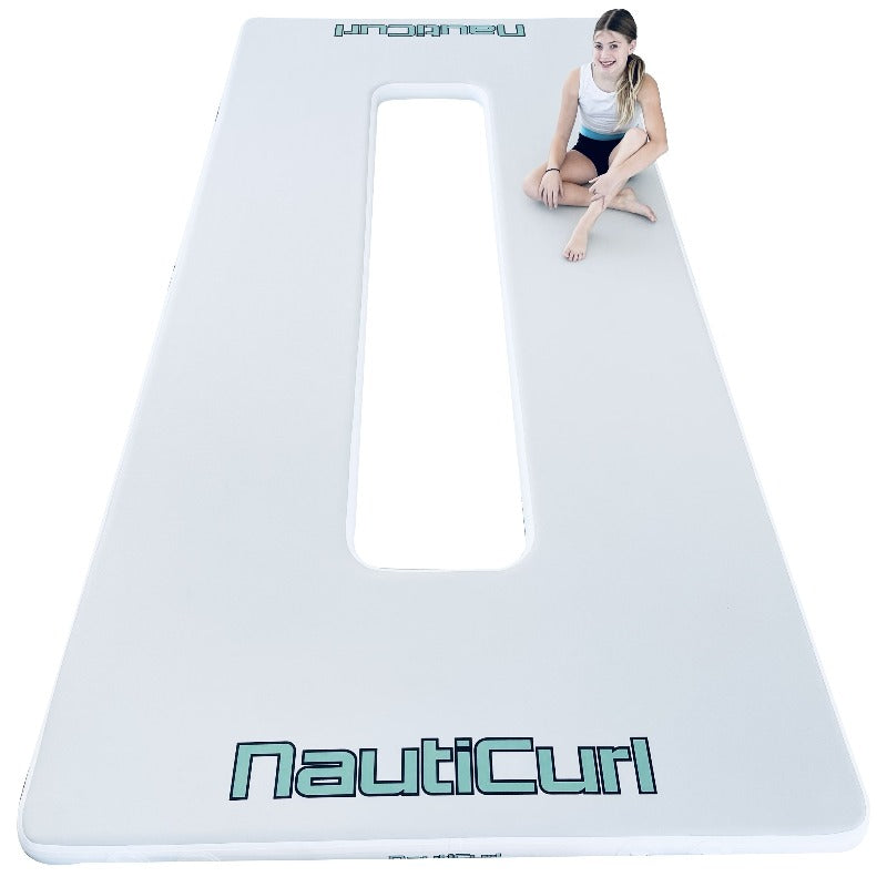NautiPad Lagoon Inflatable Swim Mat Lily Pad Swim Platform Play Mat ...